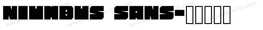 Niumbus sans字体转换
